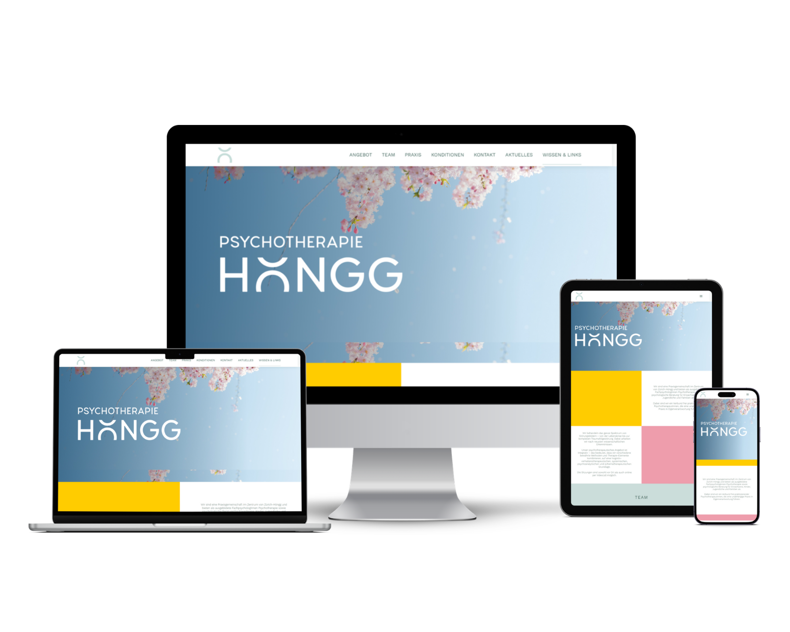 Website Projekte, Portfolio: Psychotherapie Hoengg