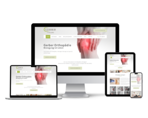 Website Projekte, Portfolio: Gerber Orthopädie