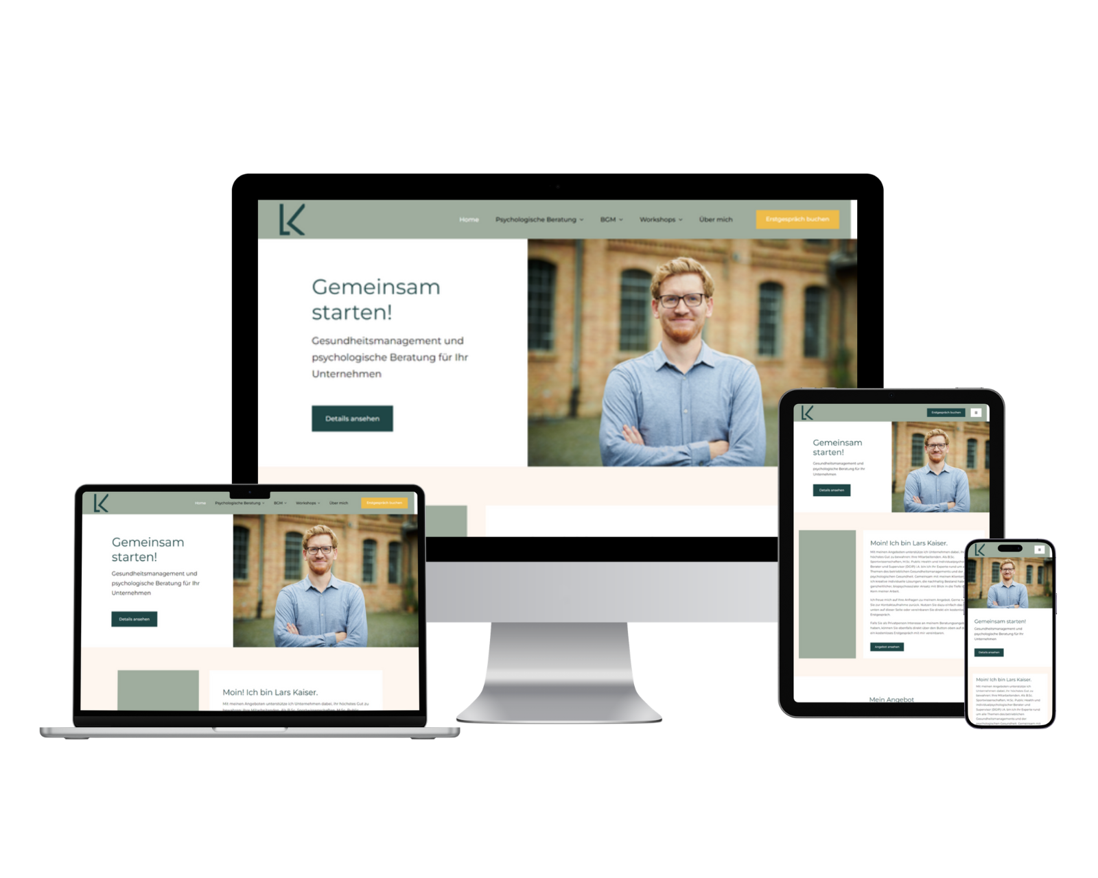 Website Projekte, Portfolio: Kaiser Gesundheitsmanagement