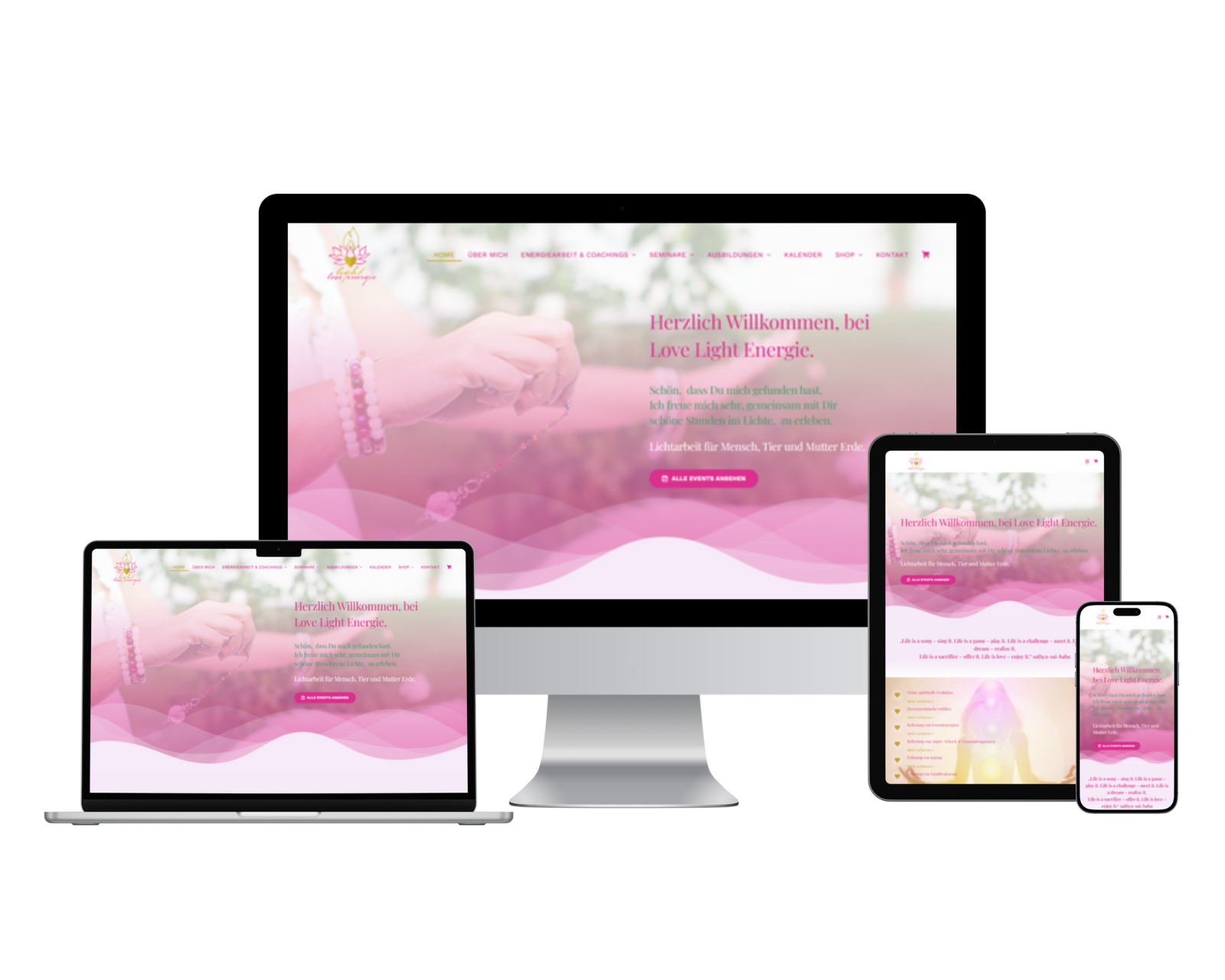 Website Projekte, Portfolio: Love Light Energie